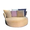 B&B Italia 2-Sitzer-Sofas|Sofainsel Amoenus Maxalto Stoffbezug Grau Inklusive 4 Kissen