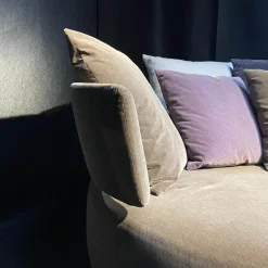 B&B Italia 2-Sitzer-Sofas|Sofainsel Amoenus Maxalto Stoffbezug Grau Inklusive 4 Kissen