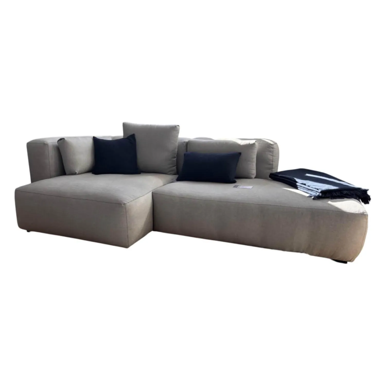 Hay Ecksofas|Sofakombination Mags Soft Stoff Ruskin Hellgrau 11 Inklusive Kissen