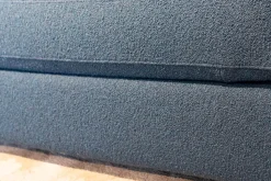 Weibelweibel 2-Sitzer-Sofas|Sofakombination Marlo Stoff Juna Petrolblau U1523J Blau Fuß Schwarz Mit Rückenkissen 903