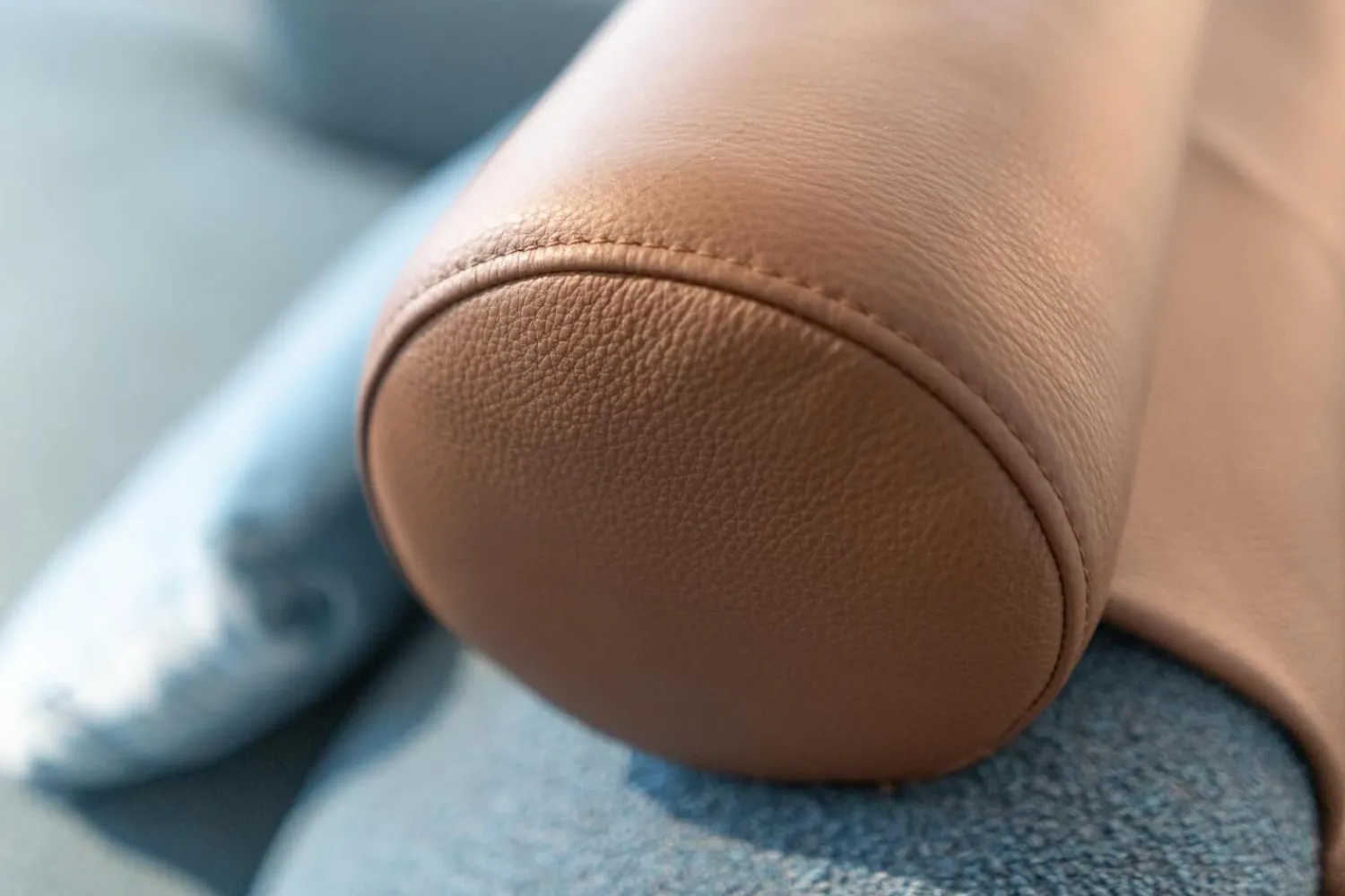 Weibelweibel 2-Sitzer-Sofas|Sofakombination Marlo Stoff Juna Petrolblau U1523J Blau Fuß Schwarz Mit Rückenkissen 903