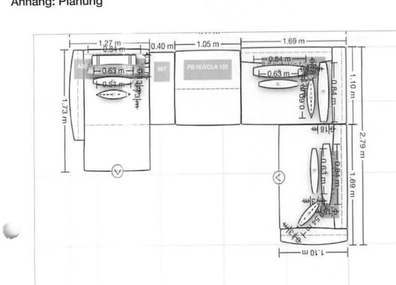 Rolf Benz Wohnlandschaften|Sofalandschaft Nuvola Stoff 17 100 Schwarz Weiss Aluminiumfuß Verkehrsschwarz Lackiert Inklusive Kissen