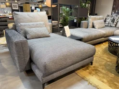 Rolf Benz Wohnlandschaften|Sofalandschaft Nuvola Stoff 17 100 Schwarz Weiss Aluminiumfuß Verkehrsschwarz Lackiert Inklusive Kissen