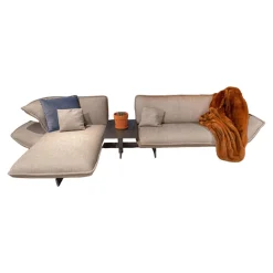 Cassina Ecksofas|Sofasystem Beam Stoff Marocco 13 Sabbia Untergestell Lackiertes Aluminium