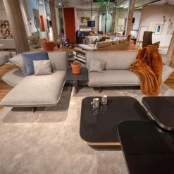 Cassina Ecksofas|Sofasystem Beam Stoff Marocco 13 Sabbia Untergestell Lackiertes Aluminium