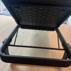 Cane Line Gartenliegen|Sonnenliege Relax Auflage Stoffe Natte Grey Grau Gestell Tex light Grey Grau