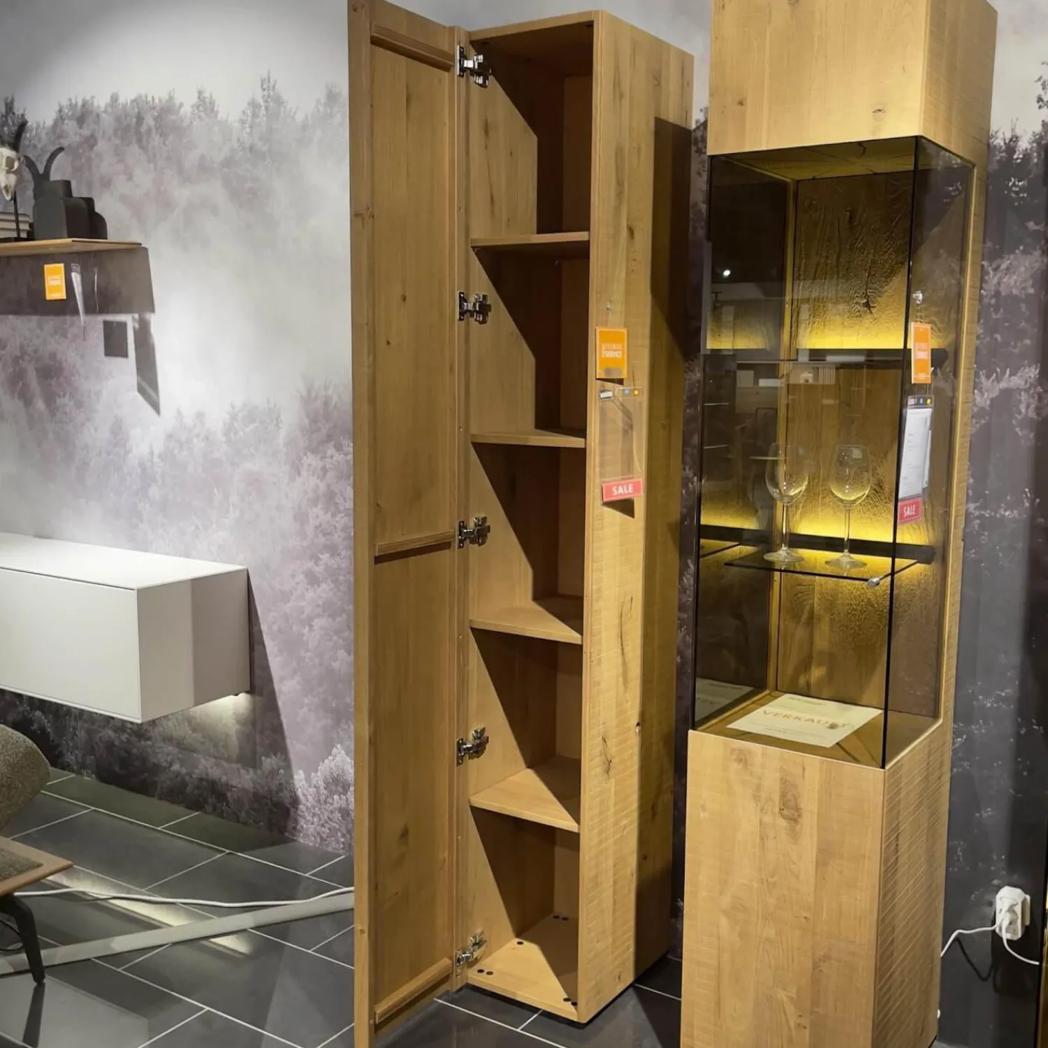 Hartmann Regale|Standelement Benjo Kerneiche Umato Sägerau Gebürstet