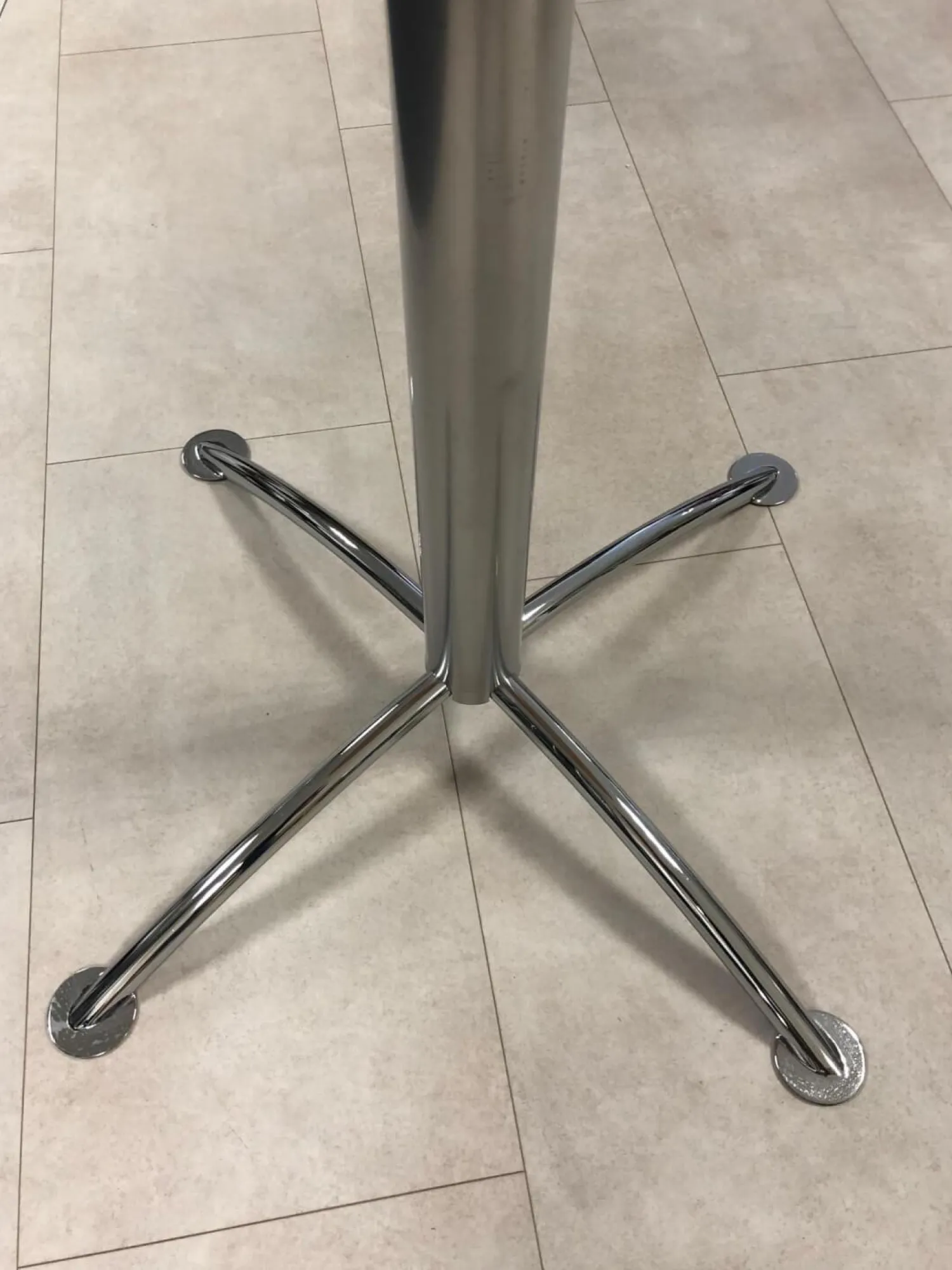 Mayer Beistelltische|Stehtisch Modell 3598+3405 Buche Dekor Gestell Verchromt