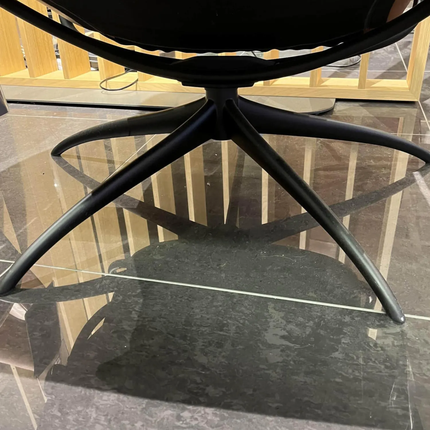 Stressless Relaxsessel|-Sessel Tokyo Leder Noblesse 34 Tigereye Gestell Star 45 Matt Black Low Standard Base