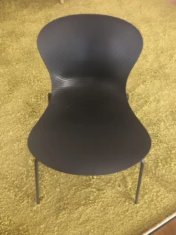 Fritz Hansen Einzelstühle|Stuhl 3107 Serie 7 Stapelbar Schale Kunststoff Lack Schwarz Gestell Stahl Schwarz