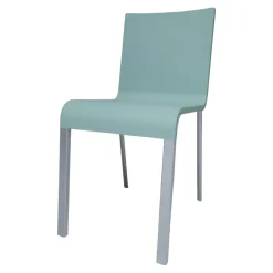 Vitra Einzelstühle|Stuhl 03 Sitzschalenfarbe Mint Untergestell Pulverbeschichtet Silber Glatt