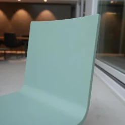 Vitra Einzelstühle|Stuhl 03 Sitzschalenfarbe Mint Untergestell Pulverbeschichtet Silber Glatt