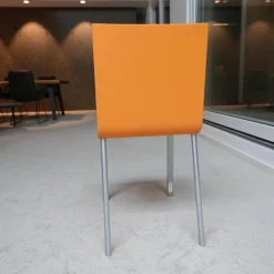 Vitra Einzelstühle|Stuhl 03 Sitzschalenfarbe Mango Untergestell Pulverbeschichtet Silber Glatt