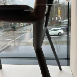 Walter Knoll Einzelstühle|Stuhl Aisuu 1220 Bezug Saddle Black 4 Bein Untergestell Pulverbeschichtet Schwarz