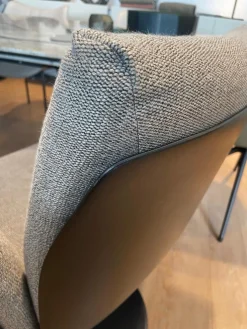 COR Einzelstühle|Stuhl Alvo Stoff 9127 Braun Tellerfuß Schwarz