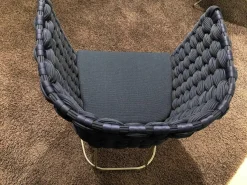 Paola Lenti Gartenstühle|Stuhl Ami Bezug Rope Blau Geflochten Indoor Outdoor