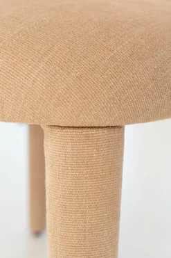 Lema Stuhlsets|Stuhl Babi Stoff TDC139 Cassiopea Braun Rosa Abziehbar Füsse mit Stoff bezogen