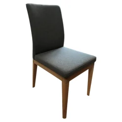 InCasa Einzelstühle|Stuhl CASA-SONO Kernbuche Massiv Geölt Stoff Wollfitz 3701 Schoko Braun