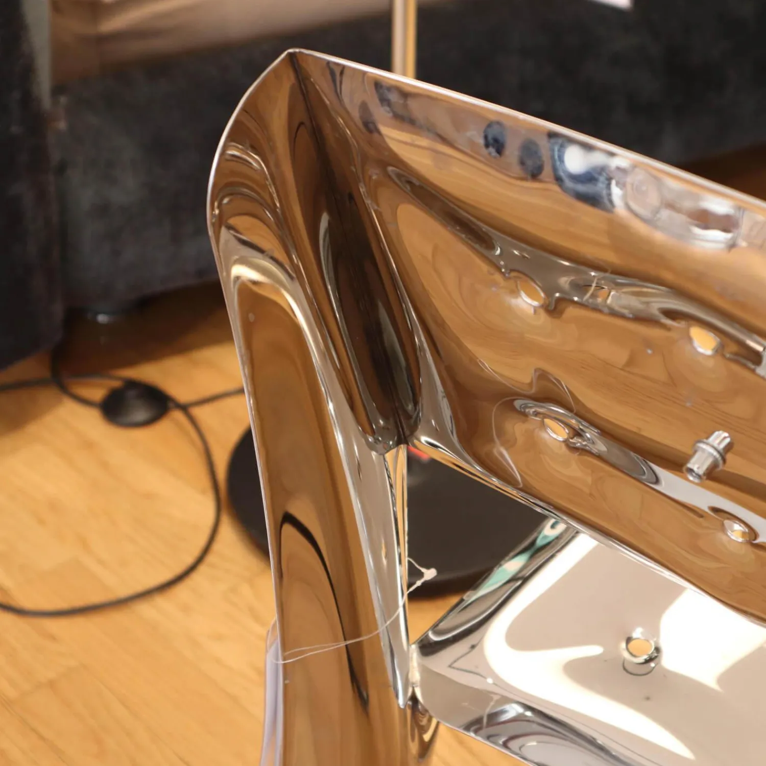 Zieta Einzelstühle|Stuhl Chippensteel Rostfreier Stahl Polished Poliert Silber