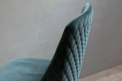 Riva1920 Einzelstühle|Stuhl Cloe Nussbaum-Massivholz Stoff Harald Samt Grün Blau