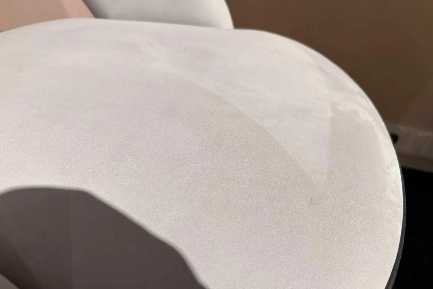 Baxter Einzelstühle|Stuhl Colette Leder Kashmir Nuage Hellgrau Gestell Buche Wenge Schwarz Gebeizt Füße Messing