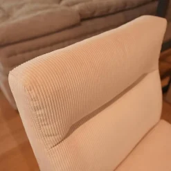 KFF Stuhlsets|Einzelstühle|Stuhl D Fine Bezug Stoff Lisboa 05 Creme Rosa Kufengestell Struktur Schwarz