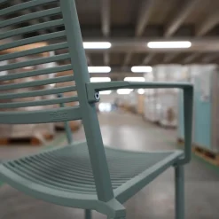 Fast Einzelstühle|Stuhl Easy Outdoor Aluminium Pulverbeschichtet Pastellblau