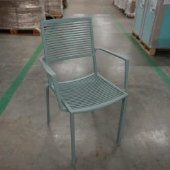 Fast Einzelstühle|Stuhl Easy Outdoor Aluminium Pulverbeschichtet Pastellblau