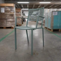Fast Einzelstühle|Stuhl Easy Outdoor Aluminium Pulverbeschichtet Pastellblau