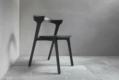 Ethnicraft Einzelstühle|Stuhl Eiche Bok 51491 Schwarz Gebürstetes Massivholz