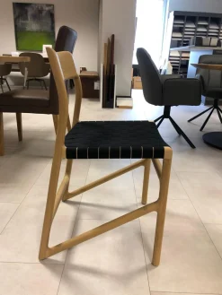 Gazzda Einzelstühle|Stuhl Fawn Eiche Massiv Baumwollgewebe Schwarz