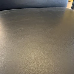 Walter Knoll Einzelstühle|Stuhl George Leder Schwarz Gestell Chrom Silber