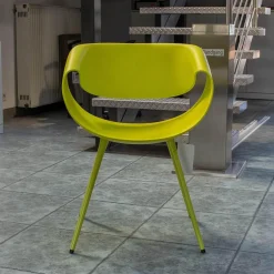 Züco Stuhlsets|Stuhl Little Perillo Schale Hartschaum Hellgrün Gestell Alu Hellgrün