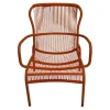 Vincent Sheppard Einzelstühle|Stuhl Loop Dining Chair Outdoor Polypropylene Terracotta Rot Gestell Pulverbeschichtet Rot