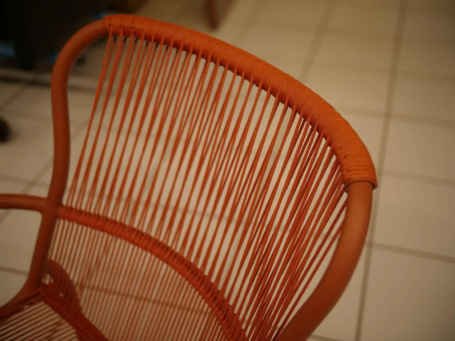 Vincent Sheppard Einzelstühle|Stuhl Loop Dining Chair Outdoor Polypropylene Terracotta Rot Gestell Pulverbeschichtet Rot