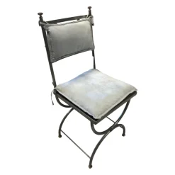 Sprenger Einzelstühle|Stuhl Modell Ferro Rauleder Wassergrün Gestell Ausführung Metall