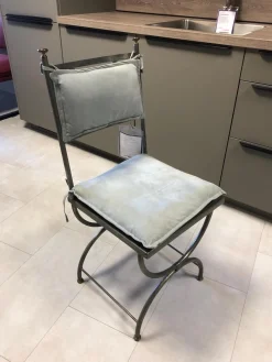 Sprenger Einzelstühle|Stuhl Modell Ferro Rauleder Wassergrün Gestell Ausführung Metall