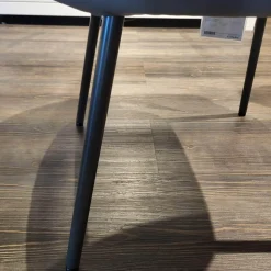 Rolf Benz Einzelstühle|Stuhl Noa 690 Stoff Hell Steingrau Rückschale mit Armteil Leder Mittel Quarzgrau Gestell Umbragrau