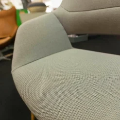 Wilkhahn Einzelstühle|Stuhl Occo Conference Stoff Credo 17 Hellbraun Untergestell Eiche Natur