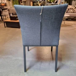 Stern Gartenstühle|Stuhl Outdoor Artus Outdoorstoff Dunkelgrau Schiefergrau Meliert Gestell Aluminium Anthrazit