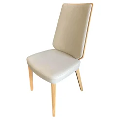 Hülsta Einzelstühle|Stuhl S800 Leder 5611 Nubuk Touch Hellbeige