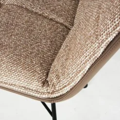 Wittmann Einzelstühle|Stuhl Shilo Stoff Montana Dove Cut Leder Toro Taube Fuß Drahtgestell Black Grey