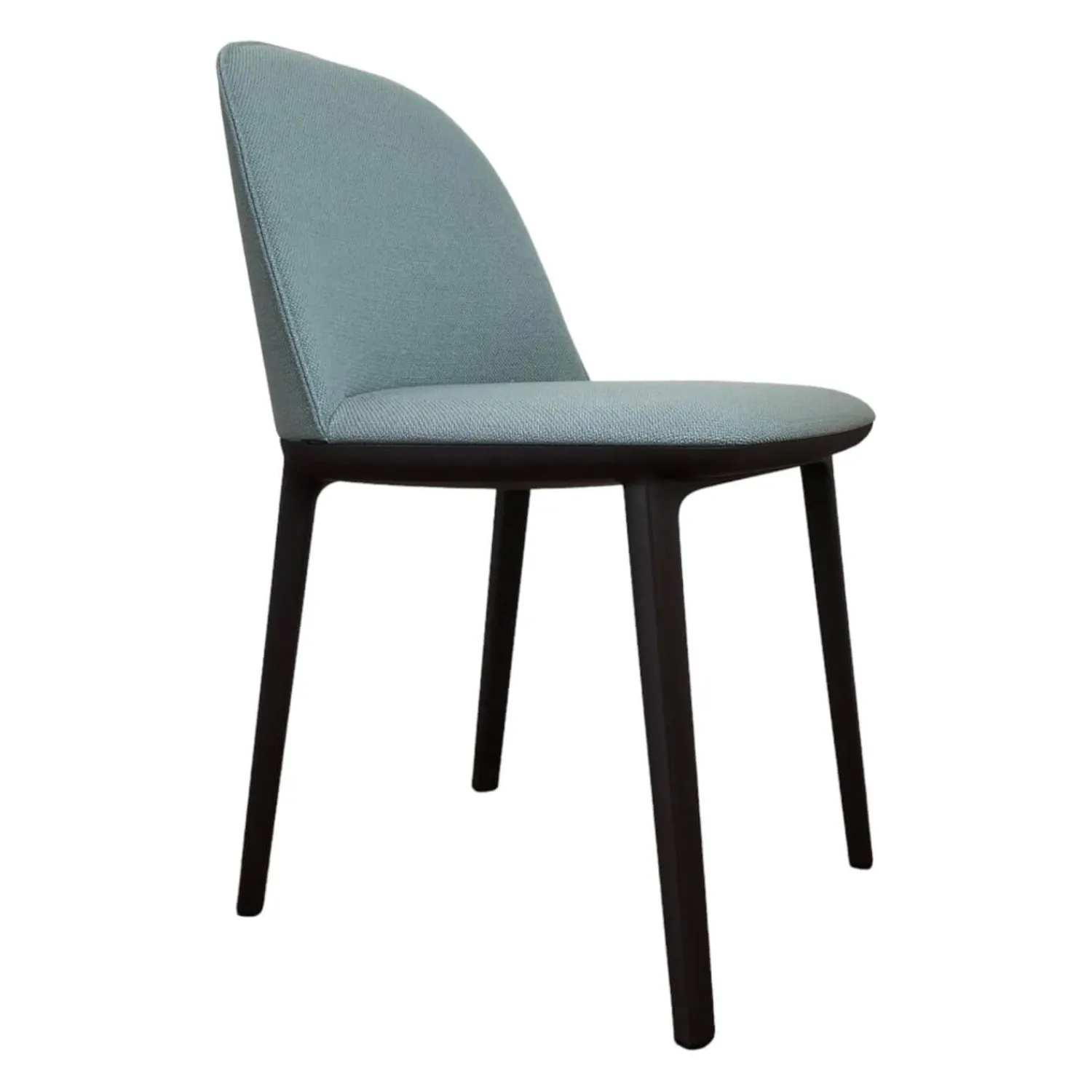Vitra Einzelstühle|Stuhl Softshell Side Chair Stoff Credo Delfin Stahlblau