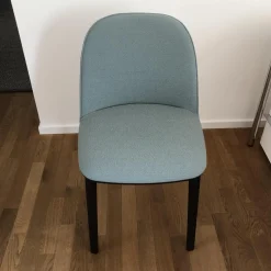 Vitra Einzelstühle|Stuhl Softshell Side Chair Stoff Credo Delfin Stahlblau