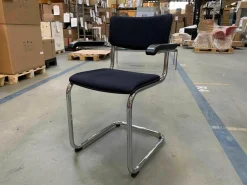 Thonet Einzelstühle|Stuhl Stoff Xtreme Plsaus YS016 Arawak Gestell Stahlrohr Verchromt