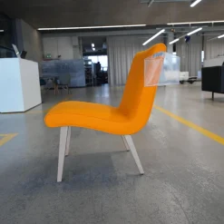 Walter Knoll Einzelstühle|Stuhl Vostra Wood Bezug Divina 3 Farbe 426 Papaya Gestell Eiche Weiß Pigmentiert Geölt