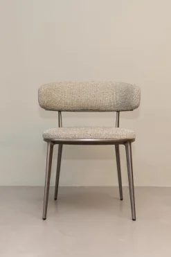 Maxalto Stuhlsets|Stuhlgruppe Caratos Bezug Stoff Liseo Grau 2552115 Gestell Aluminium Bernstein Lackiert