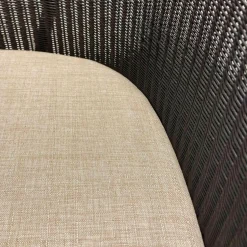 Accente Einzelstühle|Stuhlsessel Dinner 2 Loom Geflecht Marone Matt Fußkappen Edelstahl