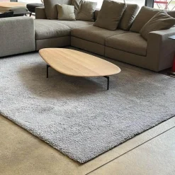 Longbarn Teppiche|Teppich Basalt Low Schurwolle 054 Hellgrau Grau 240x370