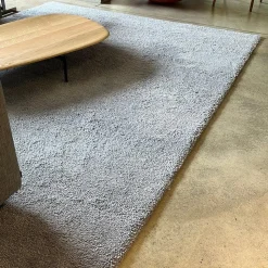 Longbarn Teppiche|Teppich Basalt Low Schurwolle 054 Hellgrau Grau 240x370